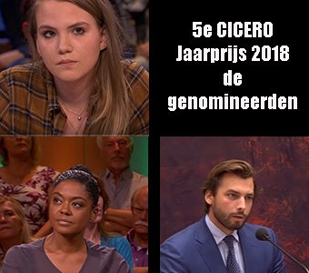 Thierry Baudet, Natacha Harlequin en Anne-Fleur Dekker genomineerd voor de 5e CICERO | Jaarprijs 2018