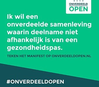 Natuurlijk tekent Dé Nederlandse Debatclub de petitie ONVERDEELD OPEN